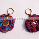 Vintage Banjara Handmade Zip Puller/key Chain/Banjara Vintage Mirror Tessels Lot of 25 Pcs