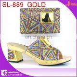 Italian Shoes and Matching Clutch Bag Ladies Shoes With Stones thumbnail-1