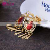 P-9084 New Arrival Tribal Indian Red Diamond Women Belly Dance Earrings Jewelry Accessory thumbnail-3