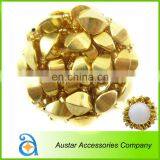 Wholesale Gold Handmade Beads Button for Lady Shoes