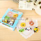 6pcs Animal Design Eraser Set Colorful Cartoon Eraser Set Cartoon Nativity Eraser thumbnail-3