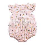 Ins 2019 SUMMER Pineapple Fly Sleeved Girls Romper Newborn Baby Girl Romper Jumpsuit 2colors thumbnail-2