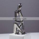 Modern Nordic Interior Decoration Accessories Thinker Ceramic Abstract Figure Ornament thumbnail-3