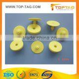 Yellow TPU/PE/PET/PU Rfid Passive Animal Ear Tags
