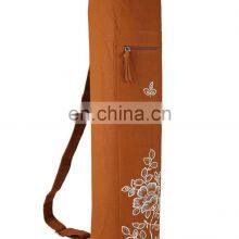 Hand Made Custom Logo Organic Certified 100% Cotton Canvas Yoga Mat Tote Bag thumbnail-1