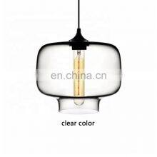 Tonghua 2019 Modern Color Glass Shade Chandelier T30*185 LED Edison Bulb Hanging Lamp E26 E27 Lamp Holder Restaurant Light thumbnail-2