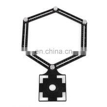 COOFIX Tile Hole Locator Adjustable Tool Masonry Glass Fixed Angle Measuring Ruler Universal Angular Template 4/6/12 Slides/fold