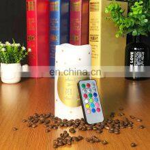 High Quality Home Decoration Scented Candle Custom Logo Printing Electric Candle With 18 Buttons Remote Control thumbnail-5