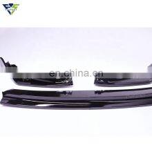 3Piece Car Front Bumper Lip Glossy Black/ Carbon Fiber Look Front Lip Spoiler Bumper Lip for T-oyota Camry 2018+ thumbnail-5