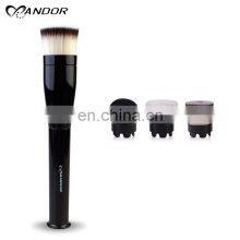 3 in 1 Electric Waterproof Facial Cleansing Rotating Makeup Brush Foundation Brush Cosmetic Tools for Skin Care thumbnail-1