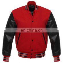 Varsity Jackets Custom Printing Long Sleeve Men's Baseball Jacket Men Plain Blank Varsity Letterman Jackets thumbnail-2
