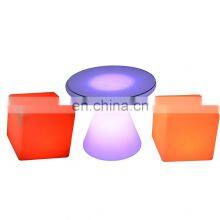 Holiday Lighting Led Furniture Cube Chair Led Lounge Pub Bar Furniture Square Chair Stool thumbnail-1