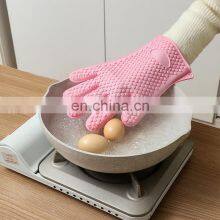 Heat Resistant Cooking Gloves, Silicone Grilling Gloves, Waterproof BBQ Kitchen Oven Mitts thumbnail-2