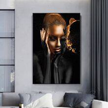 Art Deco Paintings by African Women Printed Paintings on Canvas