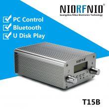NIORFNIO 15W Fm Transmitter 15W Stereo PLL Stable Frequency Community Wireless Broadcasting Equipment Range 87-108mhz