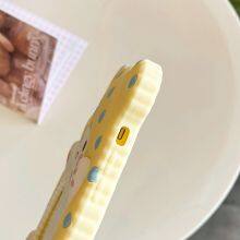 Creative Cartoon Cute Blanket Bear Makeup Mirror Silicone Shock Protection Phone Case IPhone 11 12 13 14 15 Pro Max thumbnail-5