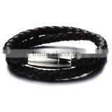 2016 Newest Handmade Braid Bracelet Fashion Leather Bracelet thumbnail-1