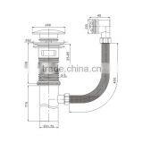 Good Quality Push Button Oil Rubbed Pop Up Drain Basin Plug thumbnail-2