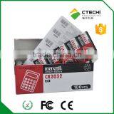 Maxell Blister Card Maxell CR2032 3V Button Cell for Watch/calculator