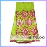 Hot Selling Raw Silk George Fabric Oil Brown African George Lace Fabric For Party thumbnail-3