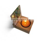 Natural wood decorative tea light wooden candle holder                        
                                                                                Supplier's Choice
