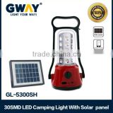 30 SMD LED solar Camping lantern,400lm,GL-5300SH