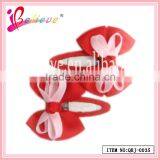 2014 Super Hot Sale Kids Hair Accessories Jewelry Wholesale Ribbon Bow Bobby Pin (QRJ-0029) thumbnail-2