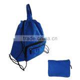 Portable Korean Style Foldable Drawstring Backpack for Girls