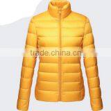 Custom Women Leather Goose Down Jacket Wholesale thumbnail-1