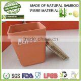 new eco-friendly bamboo fiber condiment canl with lids, 11*11*10.6cm                        
                                                                                Supplier's Choice