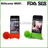 Hot Portable Soft Silicone Sound Amplifier Loud-speaker Horn Stand for IPhone 5 thumbnail-3