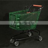 Supermarket plastic shopping trolley & cart