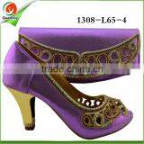 1308-L65 Wholesale African Style Match Shoes and Bags thumbnail-5