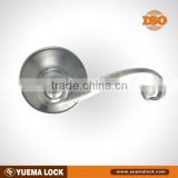 Satin Nickel Tulular Lever Door Lock / bathroom