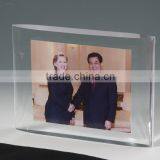 Crystal Diamond Acylic Paperweight Sign Logo Board With Embedment