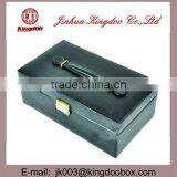 Jinhua Supplier Large Rectangular Wooden MDF PU Leather Watch Box With Mirror thumbnail-1