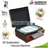 Yiwu Sunmeta Manufactory 3D Sublimation Vacuum Heat Press Printing Machine
