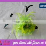 Novelty hot netting feather flower hair accessories