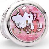 Oval Metal Silver Compact Mirror Jewelly Zinc Alloy Sticker Pocket Mirror thumbnail-1