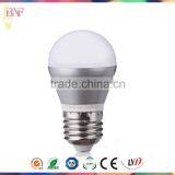 Silver G45 Die-Casting Aluminum Blub 5W Led Globe Bulb