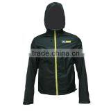 Hot Selling Black Windproof Men Waterproof Polyester Windbreaker Jacket