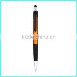Orange popular active screen cleaner stylus touch metallic ball pen