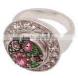 2015 New Arrival Hot Sale High Quality Fashion Ring , Fashion Snap Button Ring , Fashion Snap Letter Ring Jewelry