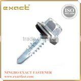 Colored Hex Painted Head Self Drilling Screws With Rubber Washer Roofing Screw With Washer Rubber thumbnail-6