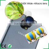 0.65 Wide + Macro Lens With Clip Clamp For IPhone Samsung Cell Phone Camera Lens