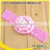 Fashion Elastic Girls Pearl Flower Knitted Head Bands thumbnail-4