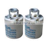 Porcelain Ceramics E27 Light Bulb Lamp Socket Base Holder thumbnail-5