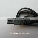 6-Feet 18AWG Figure 8 Shape AC Power Cable Without Polarized C-7/1-15P, Black thumbnail-2