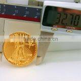 Thick Gold Plated Tungsten Gold Eagle Coin thumbnail-4