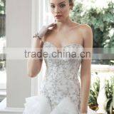 (MY2601) MARRY YOU Sweetheart Embroidered Beaded Ruffle Skirt Wedding Dress 2016 thumbnail-2